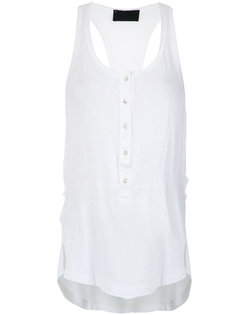 buttoned tank top Andrea Bogosian