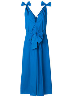 paper fabric tied shoulder dress Maison Rabih Kayrouz