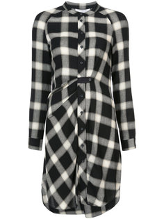 Long Sleeve Button-Down Tunic With Mandarin Collar Derek Lam 10 Crosby