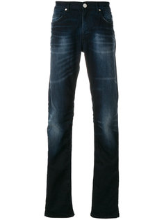 джинсы прямого кроя с потертой отделкой Versace Jeans