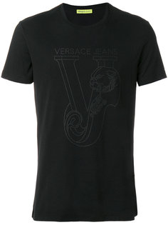 футболка с принтом-логотипом Versace Jeans