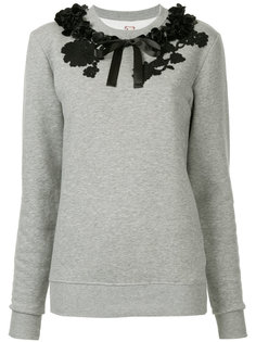 floral neck detail sweatshirt Antonio Marras