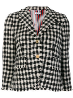 houndstooth scalloped blazer Thom Browne