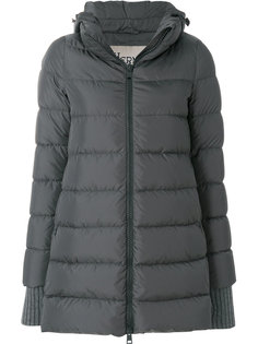 padded long line jacket Herno