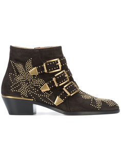 Suzanne micro-studded booties Chloé