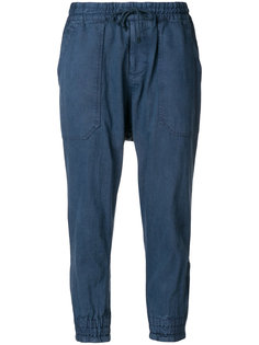 drop crotch cropped trousers Yohji Yamamoto