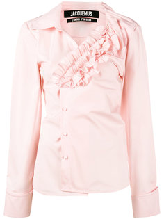 open neck ruffle asymmetric shirt  Jacquemus
