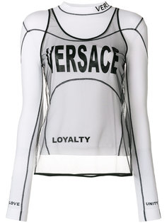 layered two-piece top Versace