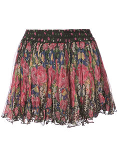 floral print mini skirt  Mes Demoiselles