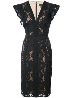 lace embroidered fitted dress Tadashi Shoji