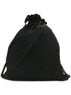 pleated drawstring backpack Pleats Please By Issey Miyake