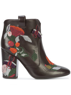 floral embroidered boots Laurence Dacade