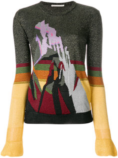 contrast colour printed sweater Marco De Vincenzo