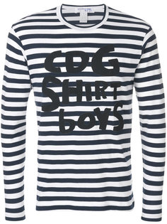 полосатая футболка с длинными рукавами Comme Des Garçons Shirt Boys