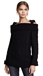 J.O.A. Cold Shoulder Sweater