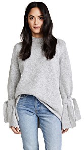 J.O.A. Tie Sleeve Sweater