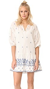 Madewell Jacquard Long Sleeve Tunic Dress