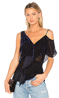 Velvet ruffle top - Diane von Furstenberg