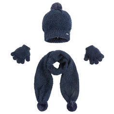 Комплект: шапка, шарф и перчатки для девочки Mayoral