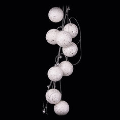ёл. укр. бусы "CLASSIC WHITE" с шариками, 180см, 1шт, белый Marko Ferenzo