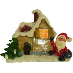 2 Дед мороза, Домик 12,6*11,8*2,5 см, 3 в ассорт Mag2000