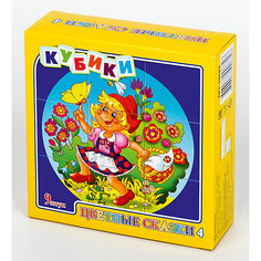 Кубики "Цветные сказки-4" (без обклейки) 9 шт Десятое королевство