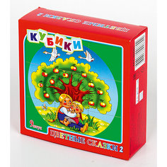 Кубики "Цветные сказки-2" (без обклейки) 9 шт Десятое королевство