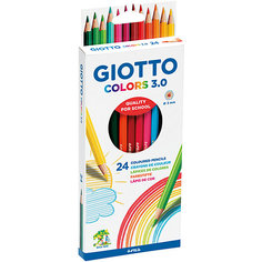 Цветные карандаши Giotto "Colors" шестигранные, 24 цвета