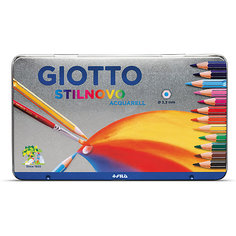 Цветные акварельные карандаши Giotto "Stilnovo Acqua Metallo", 12 цветов