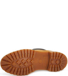 Бежевые высокие ботинки из нубука с протектором на подошве Timberland