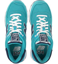 Бирюзовые текстильные кроссовки New Balance