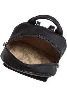 Черный рюкзак из натуральной кожи Gianni Conti