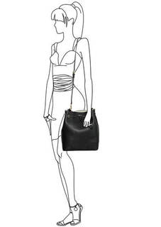 Кожаная сумка на кулиске Furla
