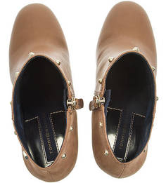 Ботильоны из кожи и замши на молнии Tommy Hilfiger