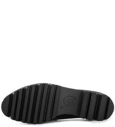 Полуботинки из глянцевой кожи на платформе и каблуке Ash