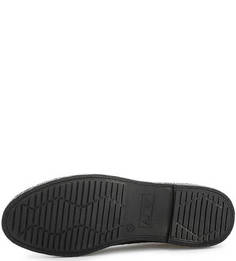 Кожаные полуботинки с логотипом бренда Armani Jeans