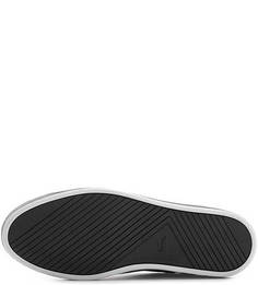 Кеды из искусственной кожи с логотипом бренда Lacoste