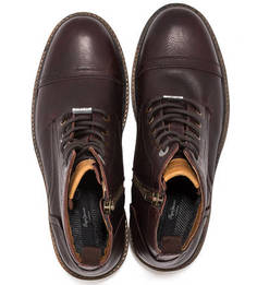 Кожаные ботинки на шнуровке и молнии Pepe Jeans