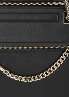 Черная кожаная сумка с двумя ручками Furla