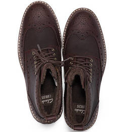 Кожаные ботинки на шнуровке Clarks