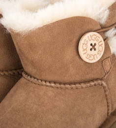 Замшевые полусапоги с натуральным мехом UGG Australia