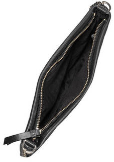 Кожаная сумка в полоску на молнии Dkny