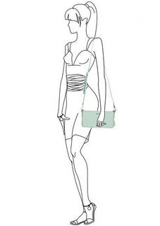 Сумка из сафьяновой кожи через плечо Dkny