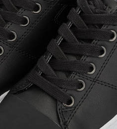 Черные кожаные кеды Tommy Hilfiger