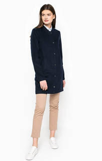 Однотонное пальто на молнии и кнопках Hilfiger Denim