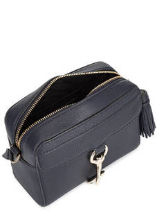 Синяя сумка через плечо на молнии Rebecca Minkoff