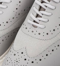 Серые полуботинки на танкетке Geox