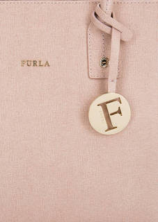 Кожаная сумка с короткими ручками и плечевым ремнем Furla