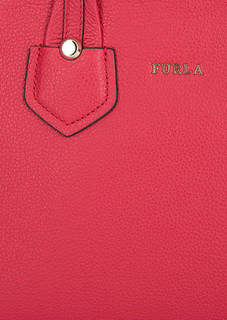 Красная кожаная сумка Furla