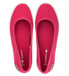 Балетки цвета фуксии Lacoste